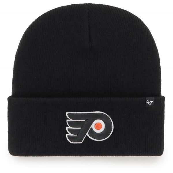 47 NHL PHILADELPHIA FLYERS HAYMAKER '47 CUFF KNIT BLK  UNI - Zimní čepice 47