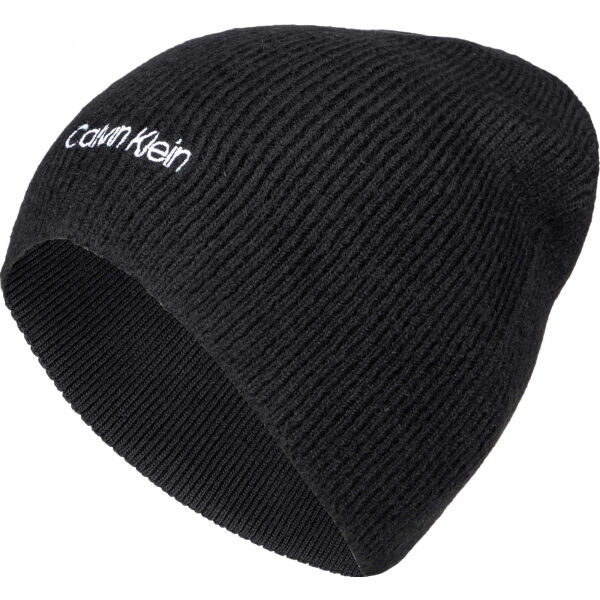 Calvin Klein BASIC WOOL NO FOLD BEANIE  UNI - Pánská zimní čepice Calvin Klein