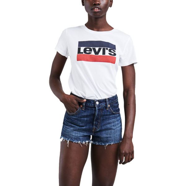 Levi's THE PERFECT TEE bílá M - Dámské tričko Levi's