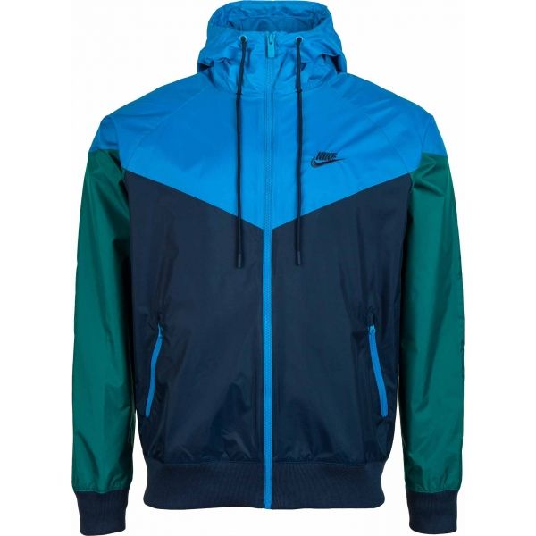 Nike NSW HE WR JKT HD M tmavě modrá M - Pánská bunda Nike