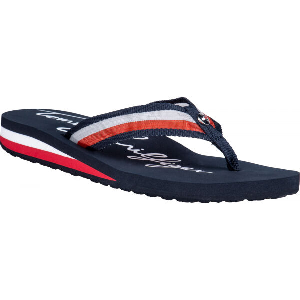 Tommy Hilfiger TRANSPARENCY BEACH SANDAL  38 - Dámské žabky Tommy Hilfiger