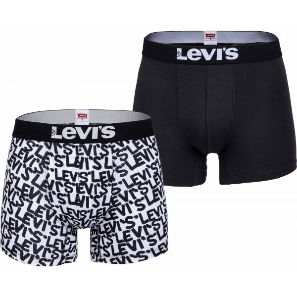 Levi's MEN SCRIBBLE LOGO BOXER BRIEF 2P  M - Pánské boxerky Levi's