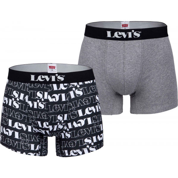 Levi's MEN LEVIS LOGO AOP BOXER BRIEF 2P  M - Pánské boxerky Levi's