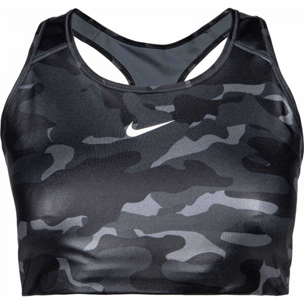 Nike NK DF SWSH PLS CAMO SHNE BRA W  2x - Dámská sportovní podprsenka Nike