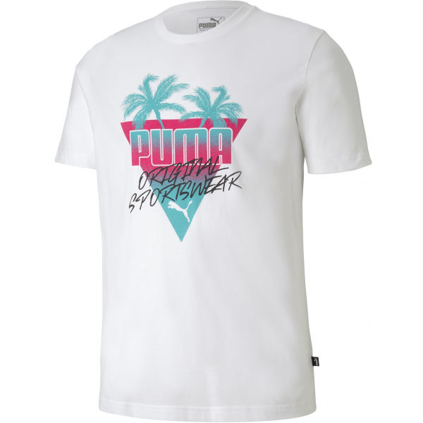 Puma SUMMER PALMS GRAPHIC TEE  L - Pánské triko Puma