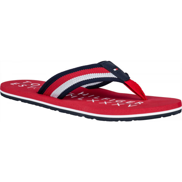 Tommy Hilfiger CORPORATE  PRINT BEACH SANDAL  45 - Pánské žabky Tommy Hilfiger