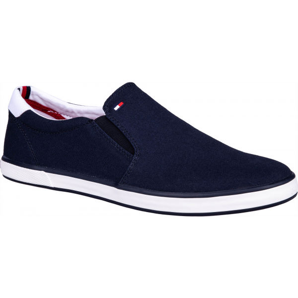 Tommy Hilfiger ICONIC SLIP ON SNEAKER tmavě modrá 41 - Pánské slip-on boty Tommy Hilfiger