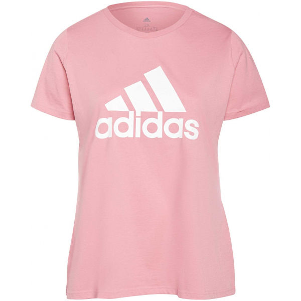 adidas INC BL T Růžová 2x - Dámské tričko plus size adidas