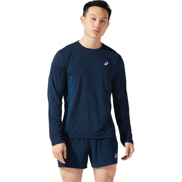 Asics SMSB RUN LS TOP  XL - Pánské běžecké triko Asics