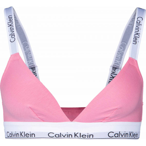 Calvin Klein UNLINED BRALETTE CROSSBACK Růžová XS - Dámská podprsenka Calvin Klein