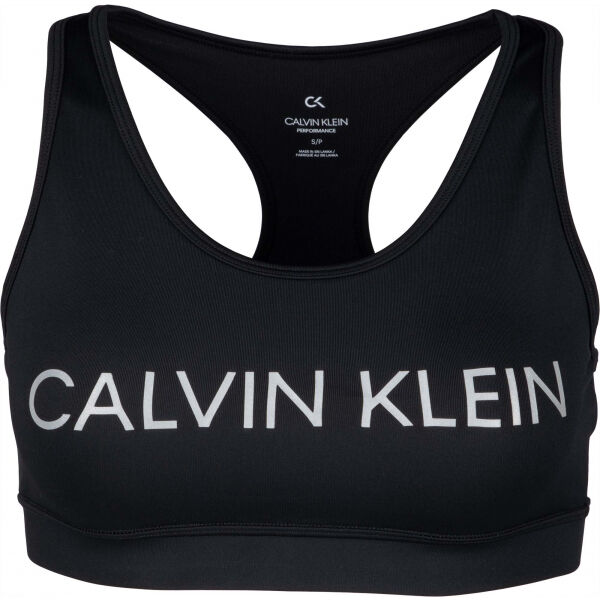 Calvin Klein MEDIUM SUPPORT SPORTS BRA Černá XS - Dámská sportovní podprsenka Calvin Klein