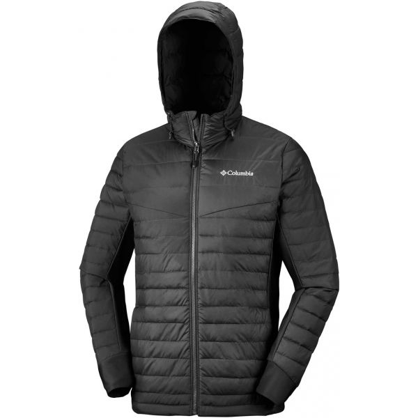 Columbia POWDER PILLOW HYBRID JACKET černá S - Pánská bunda Columbia