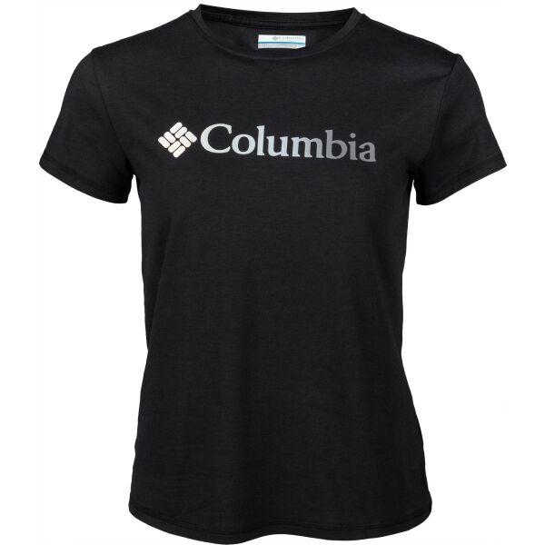 Columbia SUN TREK SS GRAPHIC TEE Černá M - Dámské triko Columbia