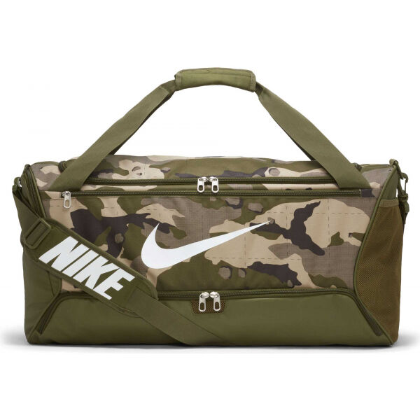 Nike BRASILIA DUFFEL CAMO M Khaki  - Sportovní taška Nike