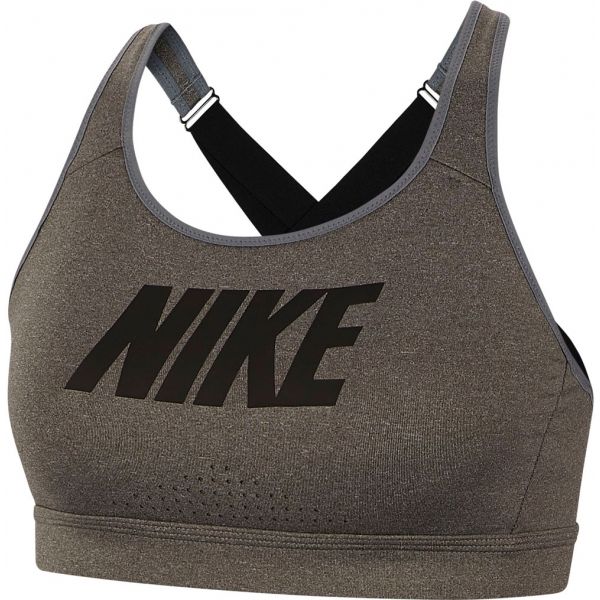 Nike IMPACT STRAPPY BRA GRX tmavě zelená XS - Sportovní podprsenka Nike