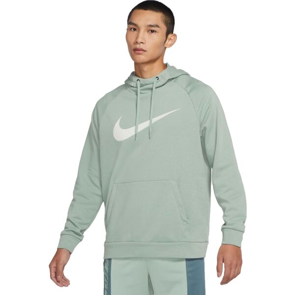 Nike DRY HOODIE PO SWOOSH M Světle zelená 2XL - Pánská tréninková mikina Nike