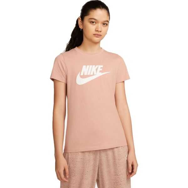 Nike NSW TEE ESSNTL ICON FUTURA Oranžová M - Dámské tričko Nike