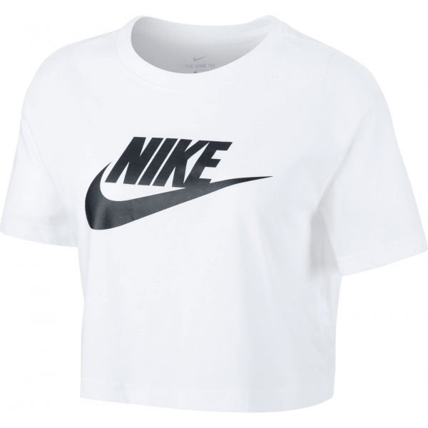 Nike NSW TEE ESSNTL CRP ICN FTR W Bílá L - Dámské tričko Nike