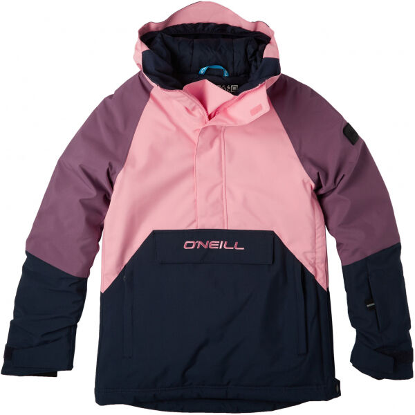 O'Neill ANORAK JACKET Růžová 170 - Dívčí lyžařská/snowboardová bunda O'Neill