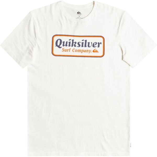 Quiksilver BORDER M TEES Bílá L - Pánské triko Quiksilver