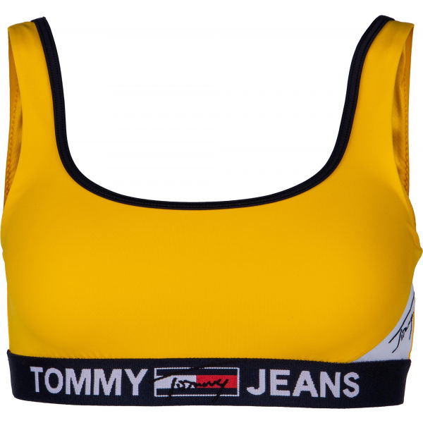 Tommy Hilfiger BRALETTE Žlutá XS - Dámský vrchní díl plavek Tommy Hilfiger