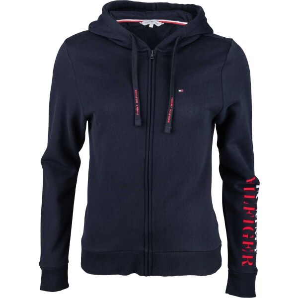 Tommy Hilfiger FZ HOODIE Tmavě modrá XS - Dámská mikina Tommy Hilfiger