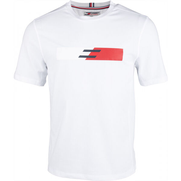 Tommy Hilfiger GRAPHIC TEE Bílá L - Pánské tričko Tommy Hilfiger