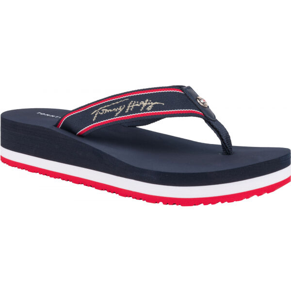 Tommy Hilfiger TOMMY MID WEDGE BEACH SANDAL  37 - Dámské žabky Tommy Hilfiger