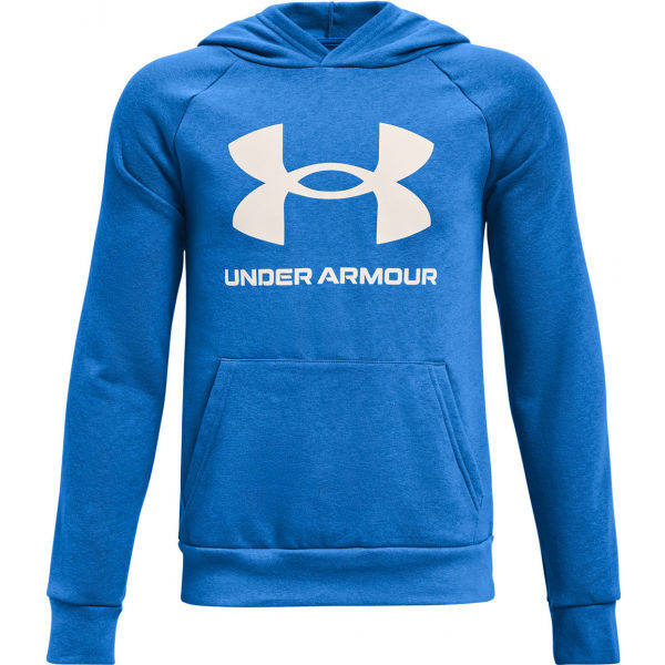 Under Armour RIVAL FLEECE HOODIE Modrá S - Chlapecká mikina Under Armour