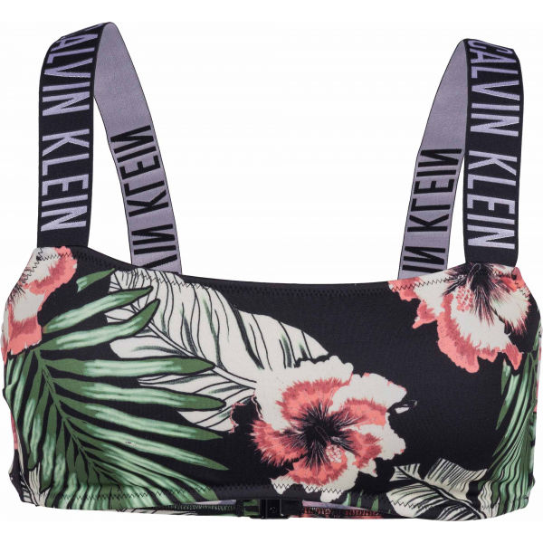 Calvin Klein BANDEAU-RP-PRINT Mix S - Dámský vrchní díl plavek Calvin Klein