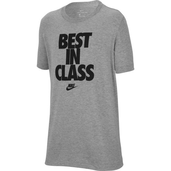 Nike NSW TEE BEST IN CLASS šedá XS - Chlapecké tričko Nike