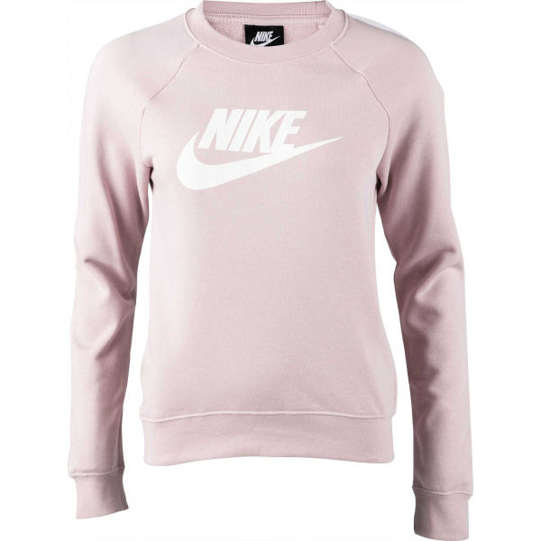 Nike SPORTSWEAR ESSENTIAL SLM Růžová M - Dámská mikina Nike