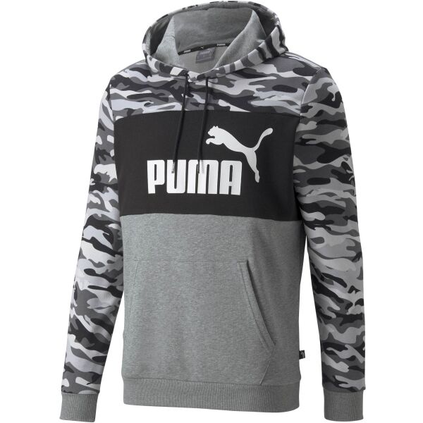 Puma ESS+ CAMO HOODIE TR Pánská sportovní mikina