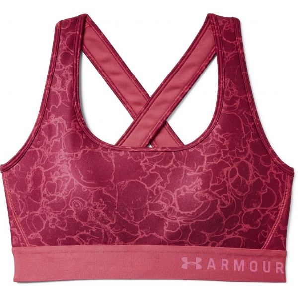 Under Armour ARMOUR MID CROSSBACK PRINTED BRA Dámská podprsenka