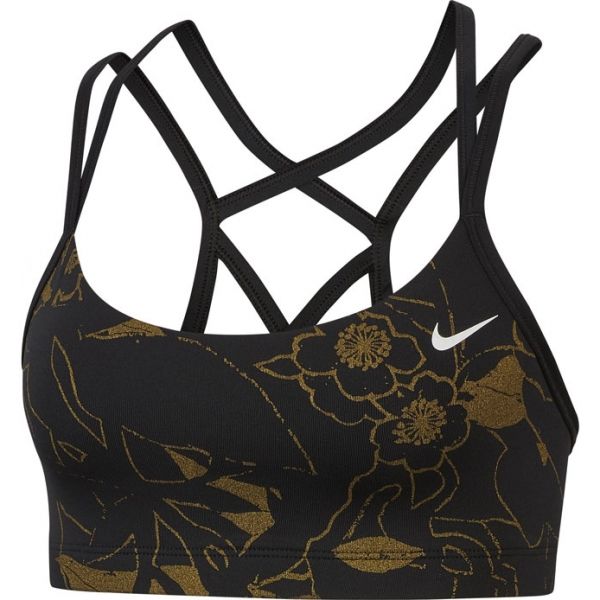 Nike FAVORITES BRA METLLC PRT Dámská sportovní podprsenka