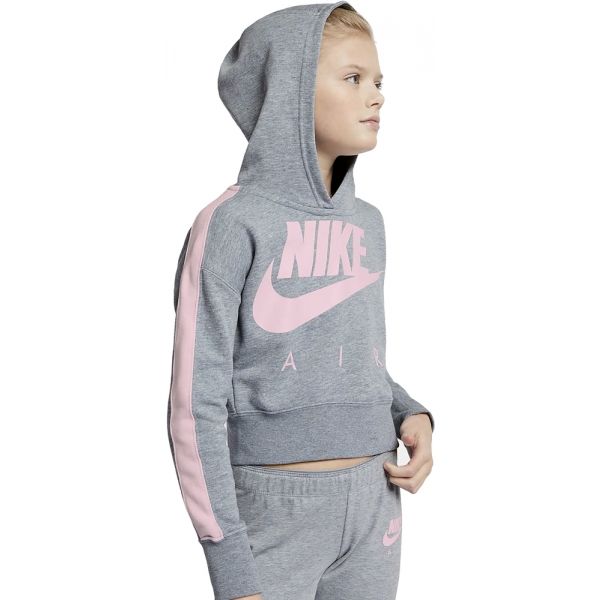 Nike NSW CROP PE AIR Dívčí mikina s kapucí