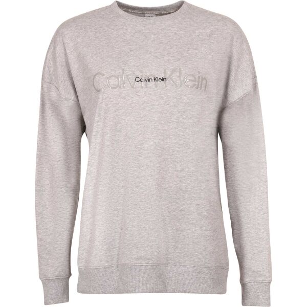 Calvin Klein EMBOSSED ICON LOUNGE-L/S SWEATSHIRT Dámská mikina