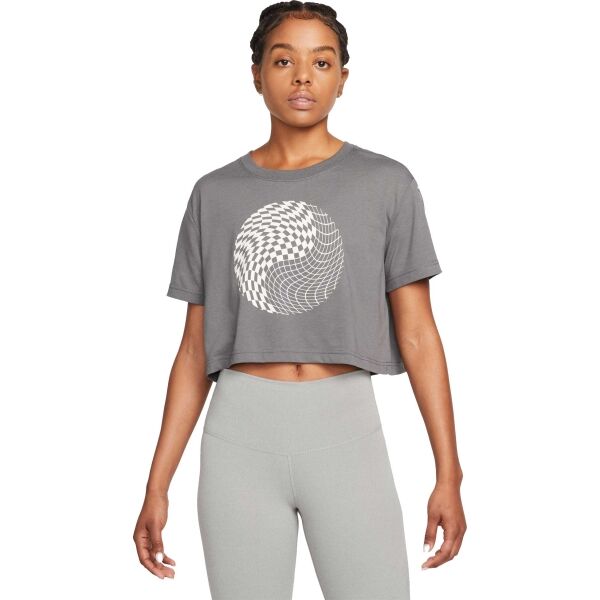 Nike NK DF TEE CROP YOGA Dámské tričko