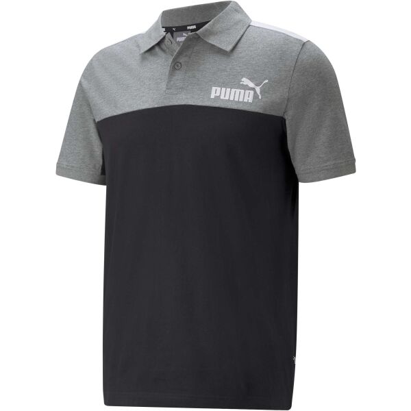 Puma ESS+BLOCK JERSEY POLO Pánské polo triko