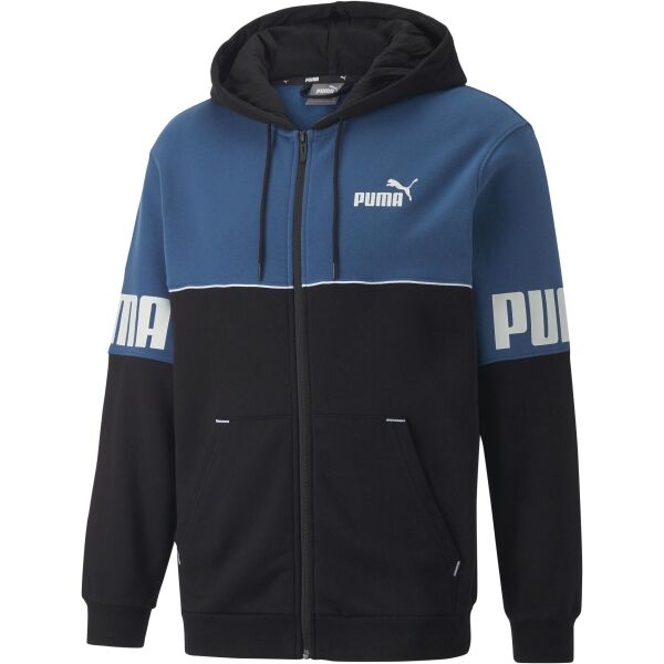 Puma POWER COLORBLOCK FULL ZIP HOODIE FL Pánská mikina