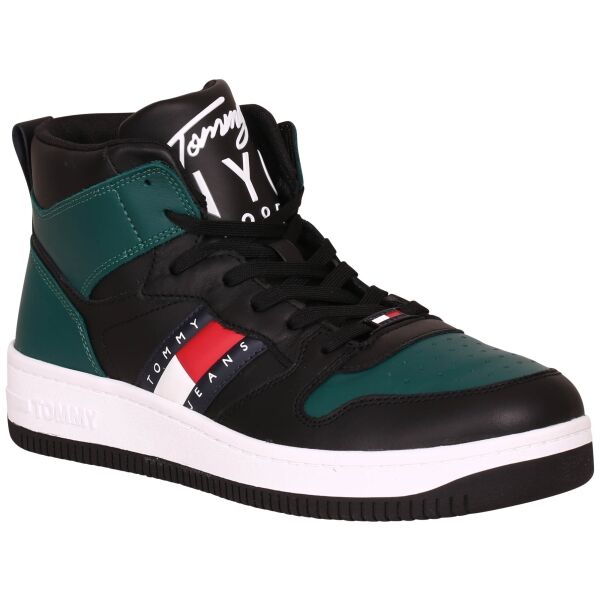 Tommy Hilfiger LEATHER MID CUT BASKET Pánské tenisky