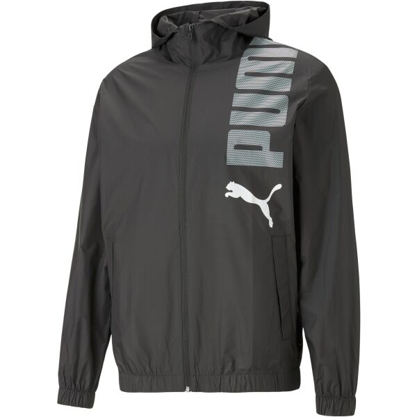 Puma HOODED GRAPHIC WINDBREAKER Pánská bunda