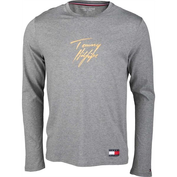 Tommy Hilfiger CN LS TEE LOGO Pánské triko s dlouhým rukávem