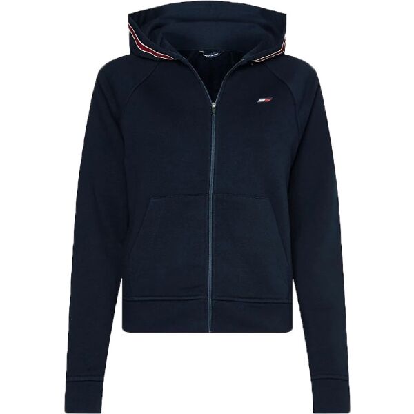 Tommy Hilfiger REGULAR TOMMY TAPE ZIPPER HOODIE Dámská mikina