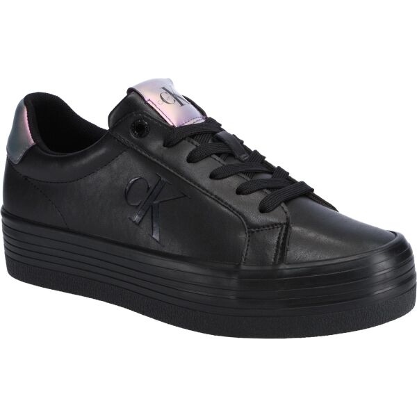 Calvin Klein BOLD VULC FLATF LACEUP LTH WN Dámské tenisky