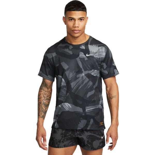 Nike NK DF MILER TOP SS CAMO Pánské tričko