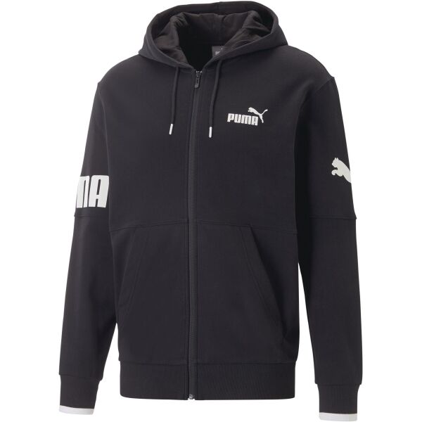 Puma POWER COLORBLOCK FULL ZIP HOODIE TR Pánská mikina