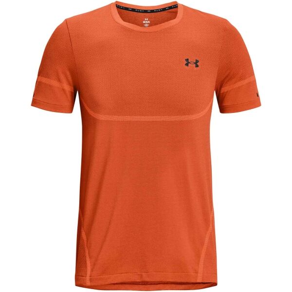 Under Armour RUSH SEAMLESS LEGACY SS Pánské tréninkové tričko s krátkým rukávem