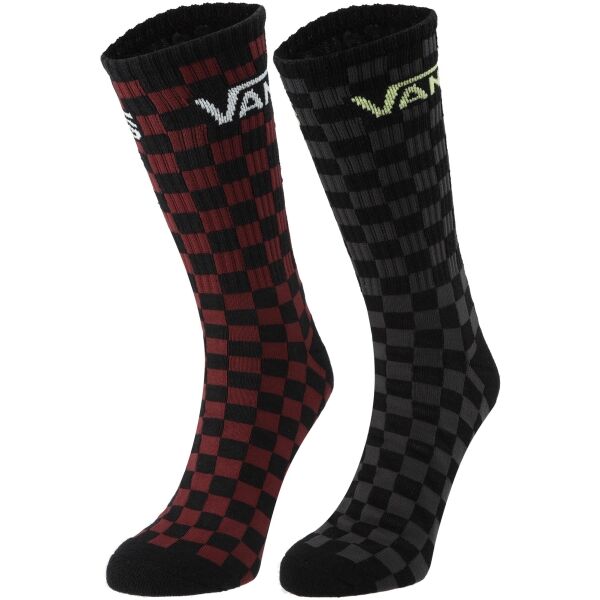 Vans CLASSIC CHECK CREW SOCK-B Black Pánské ponožky