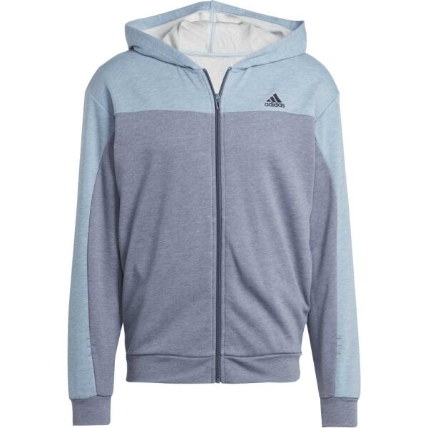 adidas MELANGE FULL-ZIP HOODIE Pánská mikina